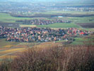 Blick auf Rödelsee und Kitzingen