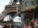 Eiffel tower and a merry-go-round