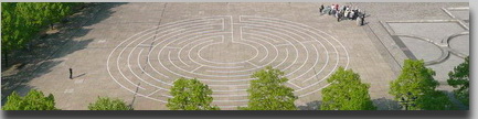 Labyrinth in Magdeburg zum Domjubiläum